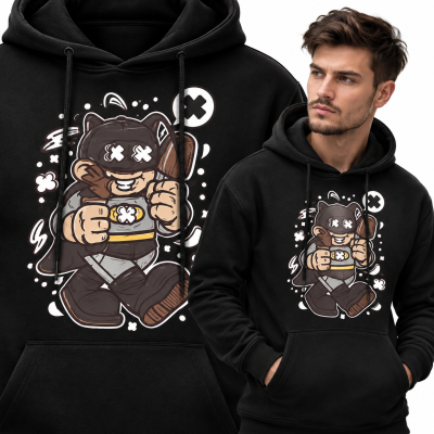 BLUZA Z KAPTUREM ANIMOWANA  SUPERHERO BAT KID